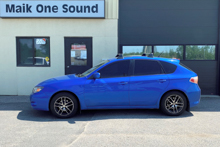 2010 Impreza with professional window tint in North Bay